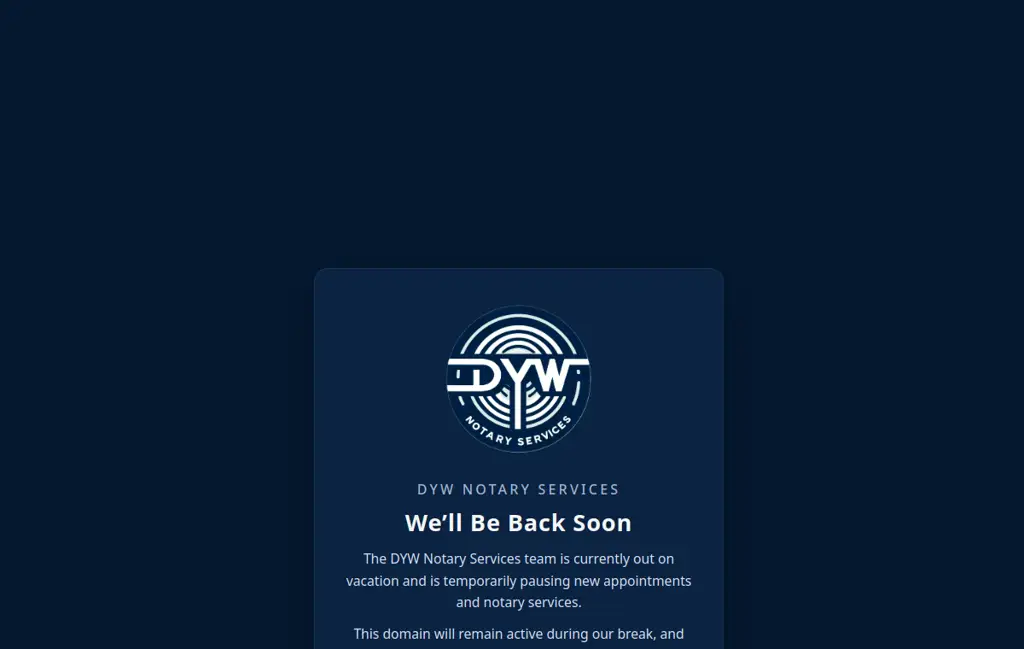 Preview of dywnotary.com