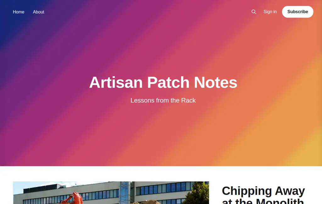 Preview of blog.artisanhosting.net